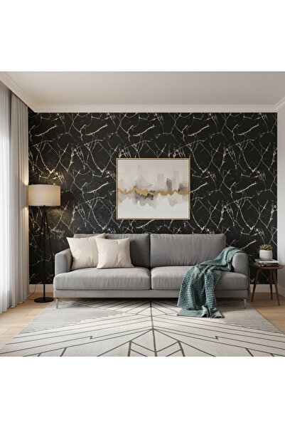 KSM HOME Mermer Desenli Duvar Kağıdı