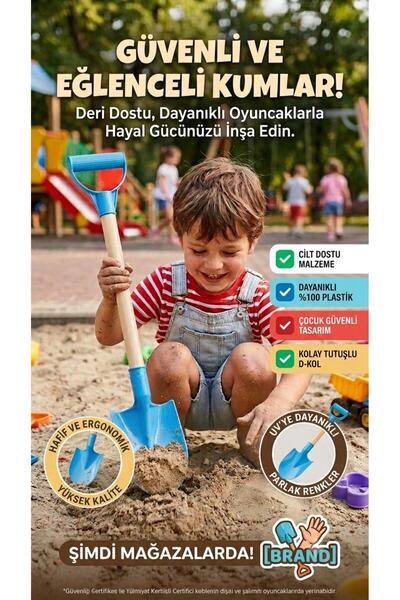 SHOP AND JOY Beach and Sand Play Shovel 50 cm - Durable Children's Beach Toy