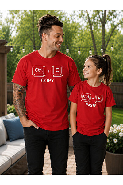 VODEXA Father and Daughter Oversize T-Shirt – Copy Printed (Sold Individually)