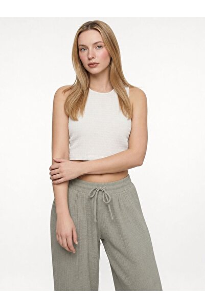 Loft Crop Women's Blouse K.Sleeve