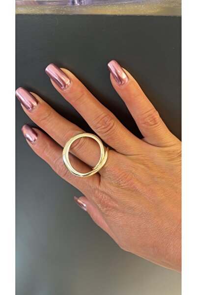 gozdeasutayaccessory Basic Ring with Gold Adjustment
