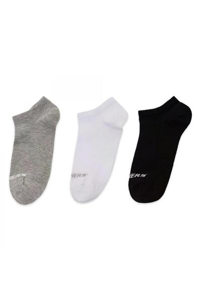 SKECHERS S2520315 U No Show 3 Pack Socks Çorap Çok Renkli Unisex Çorap