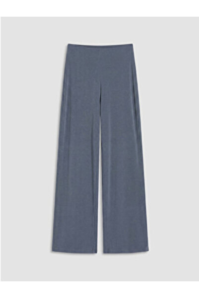 LC Waikiki New Season Blue Women's Trousers with Elastic Waist