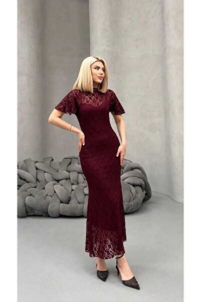 Paraf style Long Lace Evening Dress