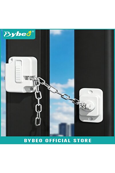 BYBEO قطعتان من أقفال أمان الأطفال، أقفال محدودة لفتح النوافذ، محدد فتح النوا...