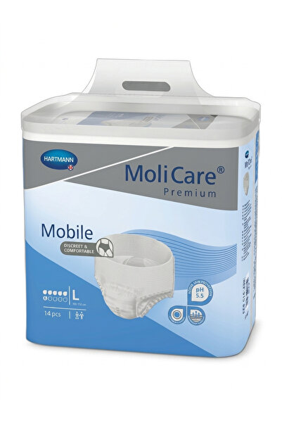 MOLICARE Pantaloni de incontinență premium pentru uz mobil, 6 absorbții, Mări...