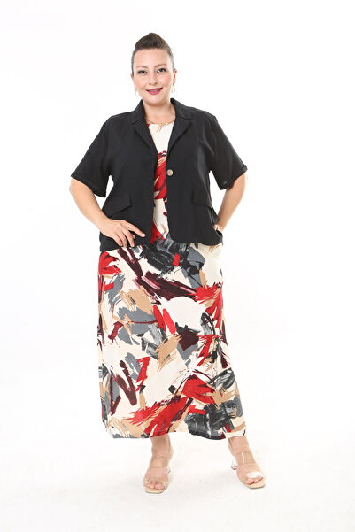 XL Modam Women's Dress Jacket Woven Viscose Plus Size Suit