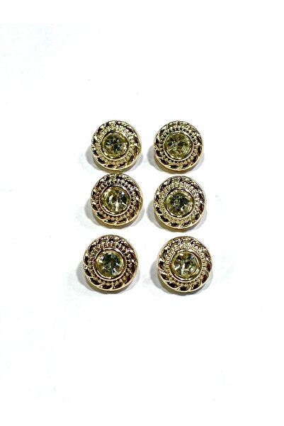 karantuhafiye Crystal Stone Metalized Luxury Button / Cardigan Vest Button / ...