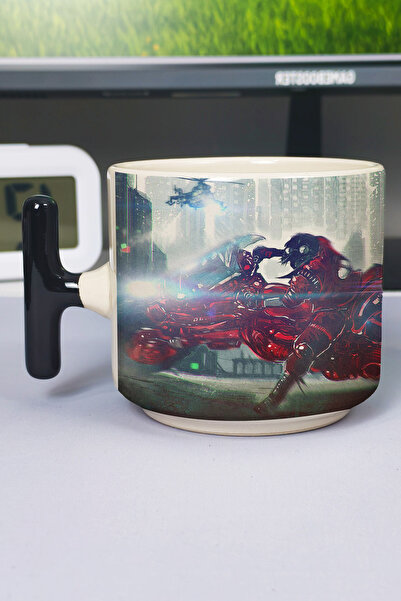 ZipZap Akira Anime Printed Ceramic Luxury Mug (1 Piece) T-Shaped Special Blac...