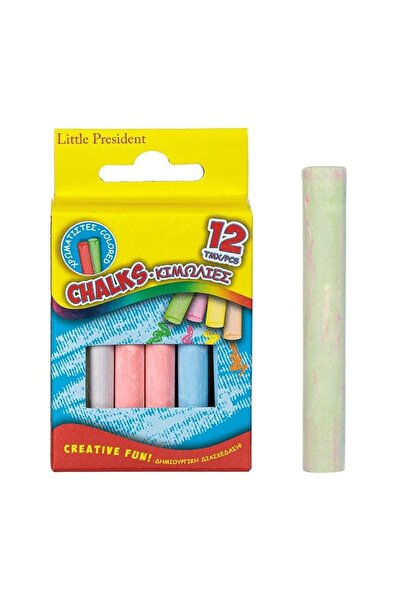 Little President Cretă colorată pentru copii, Little President, 12bucăți, Col...