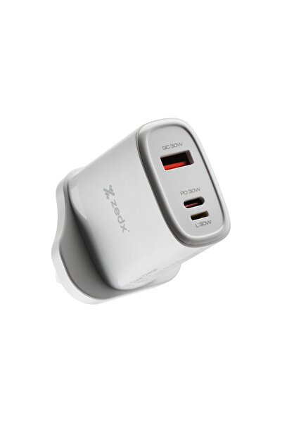 ZEDX 30W PD Quick Charger (Model Zx110) | Dual Port USB-C & USB-A Fast Chargi...