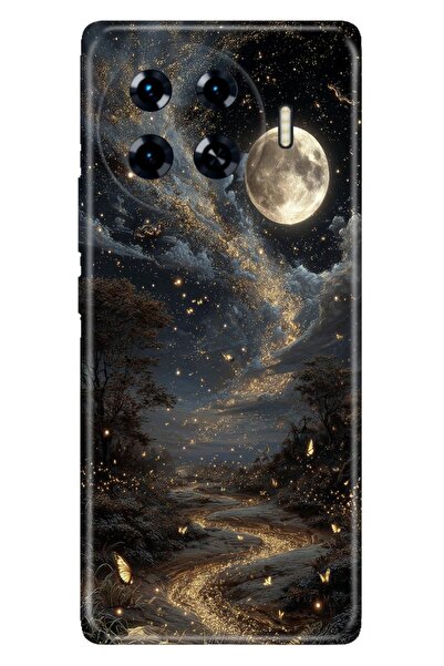 TECNO Spark 20 Pro+ Plus Kılıf Yaldızlı Yıldızlar Temalı Desenli Darbe Emici ...