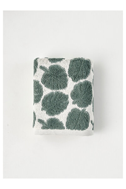 LC Waikiki Nevavm 100% Cotton Monstera Face Towel Green (50X70 cm)