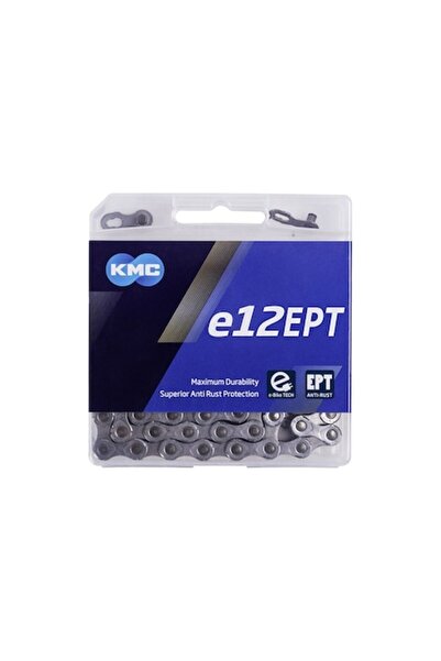 KMC E12 EPT Αλυσίδα Ηλεκτρικού Ποδηλάτου 12 Ταχυτήτων 130 Κρίκοι Ebike, Ασημί