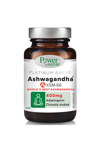 Power Health Πλατινένια Σειρά Ασβαγκάντα KSM-66 400mg 30 Κάψουλες
