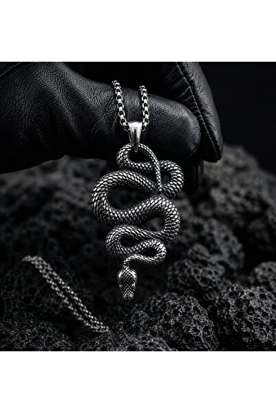 voyageaccessory Stainless Steel Antique Silver Color Gothic Style Mystical Sn...