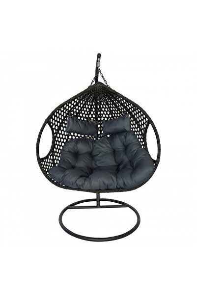 DE HOME Leagan tip cuib DeHome Joy 400, dublu cu suport si perna incluse, gre...