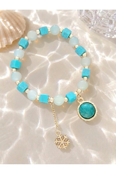EL YAPIMI Natural Stone Bracelet/ Turquoise