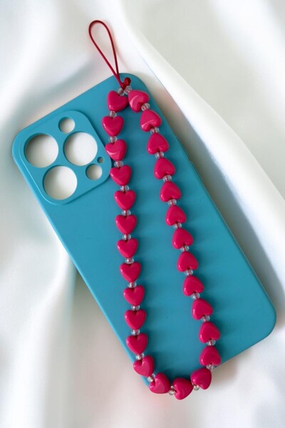 nftart.design Kalpler Ve Mini Boncuklu Bilek Telefon Askısı , Telefon Ipi, Te...