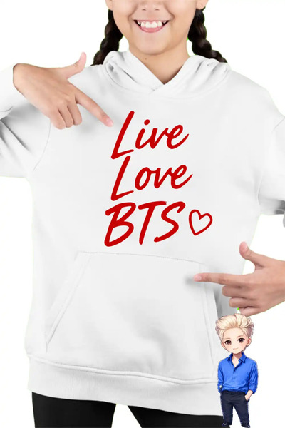 OEM Hanorac Copii Fete Live Love BTS Bangtan K-Pop