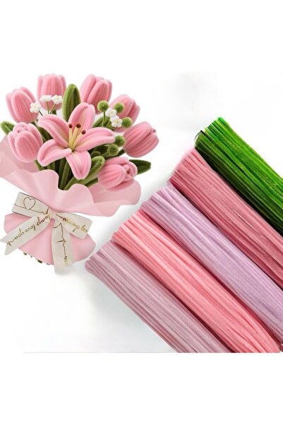 FREZYA 150 adet Karışık Şönil(PEMBE)