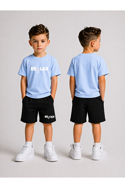 LORVEX Children's Shorts Set for Boys (Shorts - T-Shirt) Printed Summer Sport...