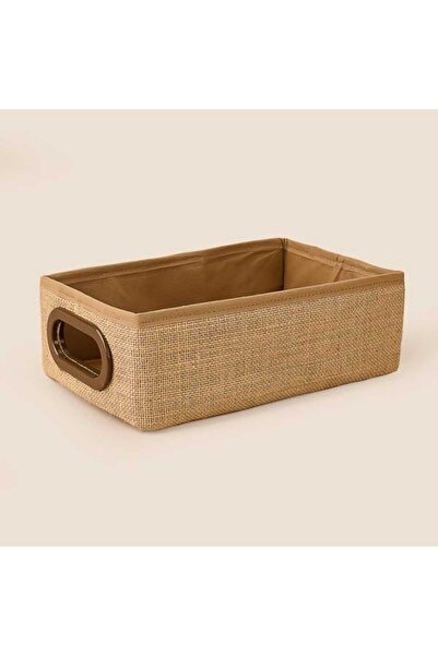 Simple Living Jüt Organizer Kutu - Kahverengi - 18x30x10 cm