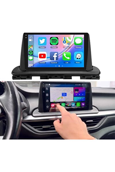Carplayer شاشة أندرويد لسيارة كيا سيراتو موديل 2018-2023، 6 جيجابايت رام، 128...
