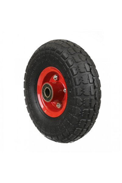 UNİBOX Roata roaba spuma 350/4, interior 16'', plina, negru-rosu