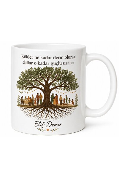 Tupya Gift كوب مطبوع بتصميم اجتماع الأقارب هدية تذكارية للعائلة