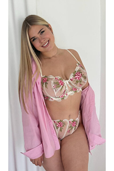 Butik SUISY- Custom Size Floral Embroidery Set