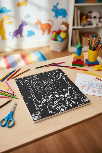 Miniso مجموعة أنشطة الرسم والنقش من مجموعة ستيتش المرخصة من ديزني ليلو آند ستيتش