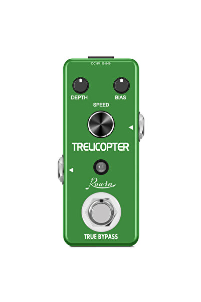 Choice Rowin Guitar Pedal Tremolo Effect Optical Trelicopter Pedal Vibrato Sp...