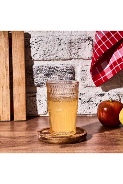 Alpina Tekli Meşrubat ve Su Bardağı - Turuncu - 360 ml
