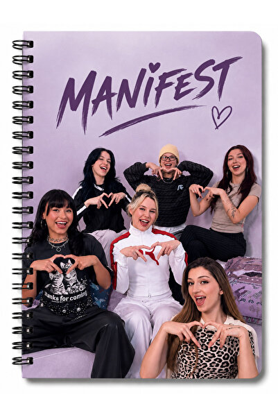 Panda * Manifest A5 Side Spiral Notebook – 80 Sheets Lined Notepad School Not...