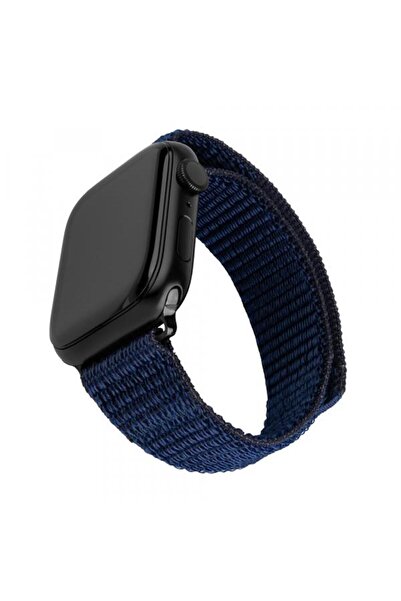 FIXED Nylon Sporty Strap for Apple Watch 42/41/40/38mm, Blue