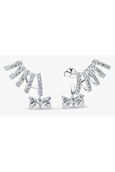 Pandora Cercei Bridgerton cu Fundita si Zirconii Pave – Argint 925