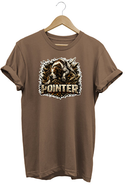 WİDİ Unisex Basset Hound Printed T-Shirt - Hunter Dogs Series Crew Neck Cotto...