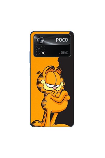 OEM Husa compatibila cu Xiaomi Poco X4 Pro Silicon Gel Tpu Model Garfield Bla...