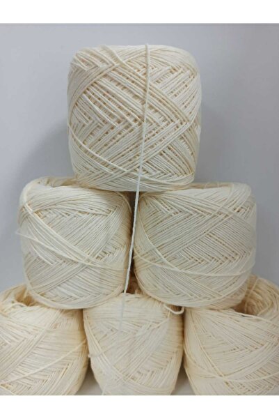 İPEK YÜN İPLİK DÜNYASI Bamboo Cotton Knitting Yarn (Cream) 100Gr