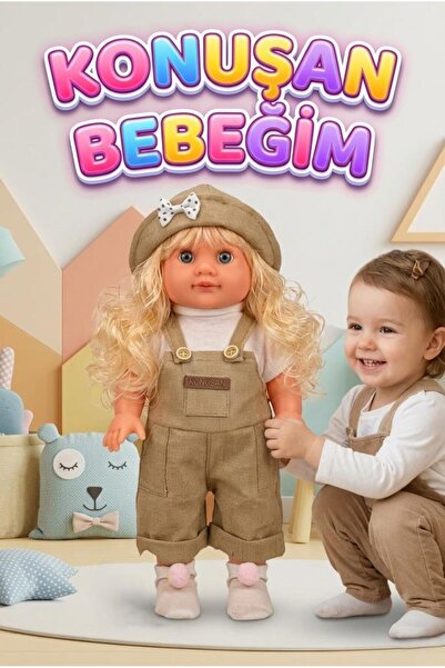 Tıfıl Toys Lucia Girl Konuşan 35 cm - Etkileşimli Kolları Bacakları ve Kafası...