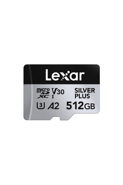 Lexar بطاقة ذاكرة احترافية سعة 512 جيجابايت SILVERPLUS MicroSDXC UHS-I بسرعة ...