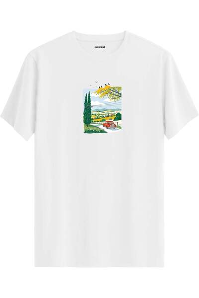 Colermi Countryside Road Trip Printed T-Shirt