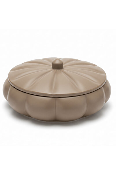AKDC Hamid Ceramic Candy Box with Lid | Scalloped Petal Design | 10.25 cm | W...