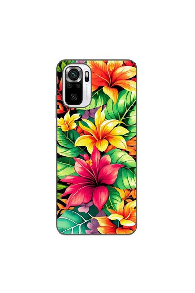 OEM Θήκη συμβατή με Xiaomi Poco M5s από σιλικόνη gel TPU με σχέδιο κρίνου