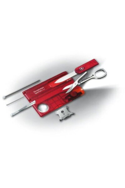 Victorinox SWISSCARD LITE roșu transparent