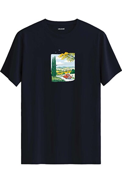 Colermi Countryside Road Trip Printed T-Shirt
