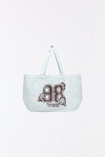 Bershka Desenli tote çanta