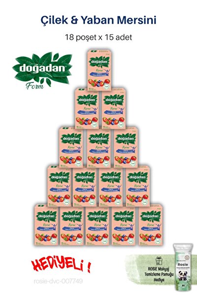 Doğadan 15 Packs of Form Strawberry & Blueberry 18 Sachets and Rosie