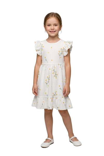 NEWKİDS Rochie pentru fete BYZ cu detalii FLORALE